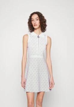 MICHAEL Michael Kors ZIP - Strickkleid - White/silver