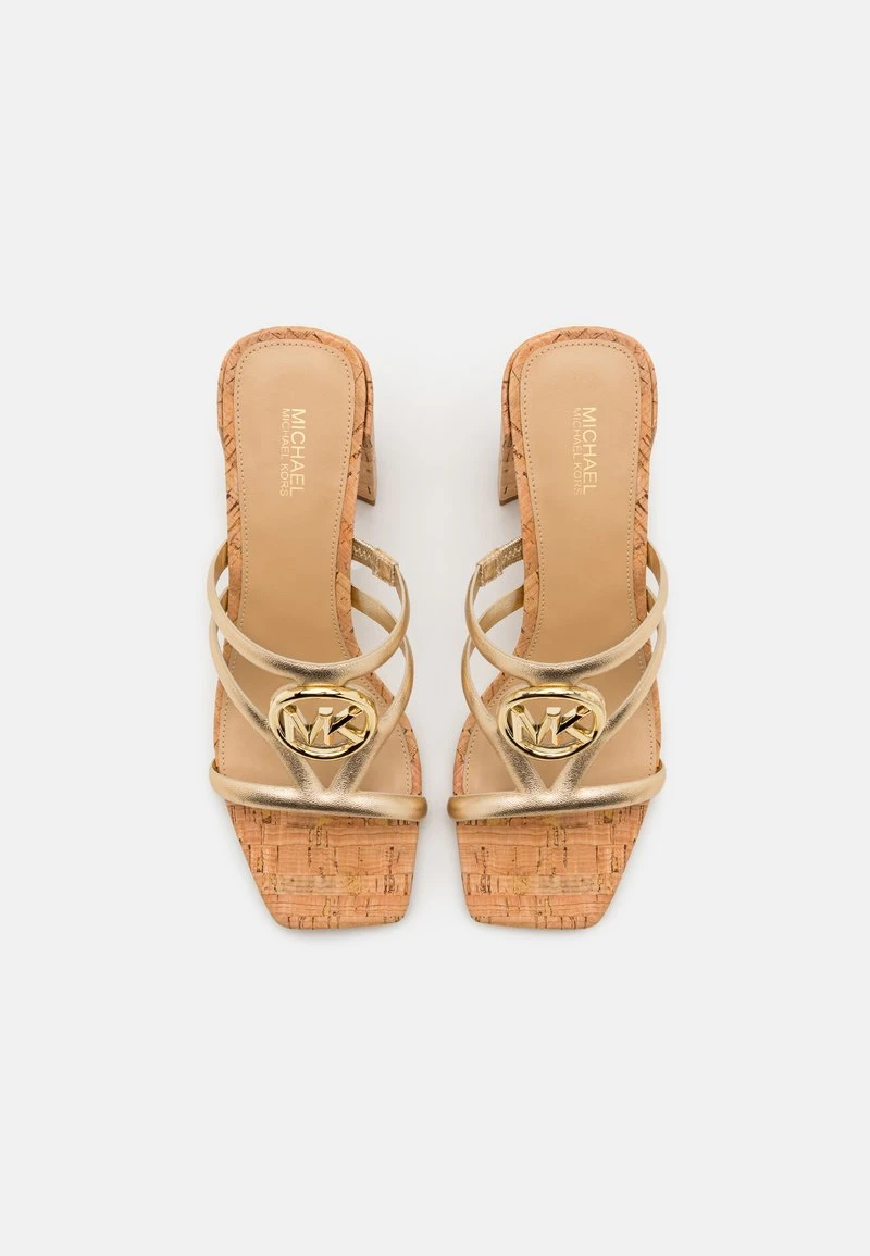 MICHAEL Michael Kors HAMPTON MID - Pantolette Hoch - Gold-coloured 7 MICHAEL Michael Kors HAMPTON MID - Pantolette Hoch - Gold-coloured – Bild 5