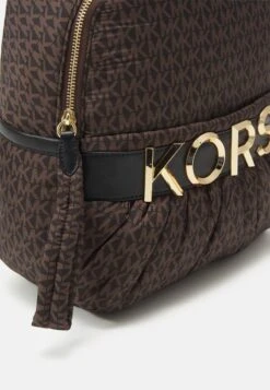 MICHAEL Michael Kors LEONIE BACKPACK - Tagesrucksack - Brown/black -Michael Kors Geschaft 093b6da9fd064557bd5211de29574ebb