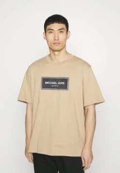 Michael Kors FLAGSHIP LOGO TEE - T-Shirt Print - Khaki