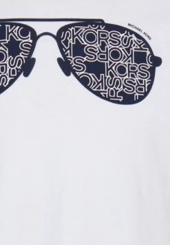 Michael Kors LOGO AVIATOR TEE - T-Shirt Print - White -Michael Kors Geschaft 11530081b53c41e4a94dd09d4e394096