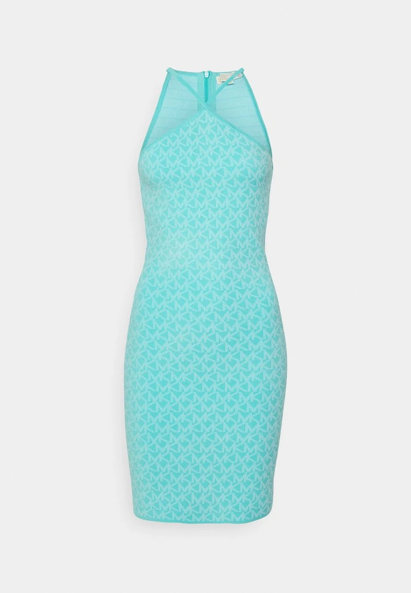 MICHAEL Michael Kors DOT HALTER DRESS - Etuikleid - Turquoise 7 MICHAEL Michael Kors DOT HALTER DRESS - Etuikleid - Turquoise – Bild 5