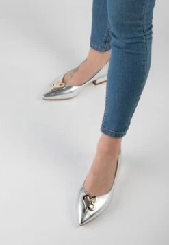 Michael Kors PARKER KLASSISCHE - Klassischer Ballerina - Silber -Michael Kors Geschaft 1b290dcee8fe49339600bd8ad233b9c1