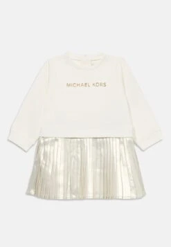 MICHAEL KORS KIDS BABY LONG SLEEVED DRESS - Freizeitkleid - Off-white