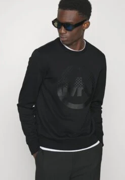 Michael Kors CHECKER CHARM CREW - Sweatshirt - Black -Michael Kors Geschaft 1ff476cf18e645d9bed276bf52867f24