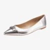 Michael Kors PARKER KLASSISCHE - Klassischer Ballerina - Silber -Michael Kors Geschaft 20d5d937170d45b297a89f5126f1734c