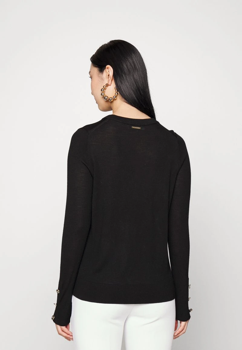 MICHAEL Michael Kors BUTTON - Strickpullover - Black 5 MICHAEL Michael Kors BUTTON - Strickpullover - Black – Bild 3