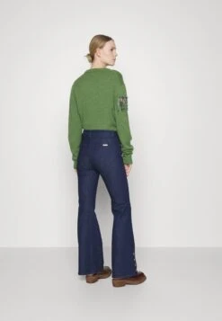 MICHAEL Michael Kors SELMA SHANK FLARE - Jeans Bootcut - Dark Blue -Michael Kors Geschaft 276df7122ddb4908bd50fb758a3611b9