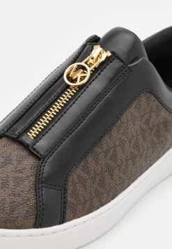 MICHAEL Michael Kors KEATON ZIP SLIP ON - Trainers - Brown -Michael Kors Geschaft 299e674bdda442048b9999d73f0cdb9a