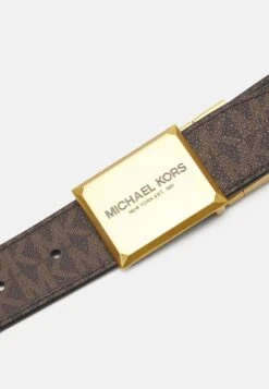 Michael Kors PLAQUE BELT UNISEX - Gürtel - Brown/black -Michael Kors Geschaft 2b9cfe456df34632bb6408c1364e61ec 1