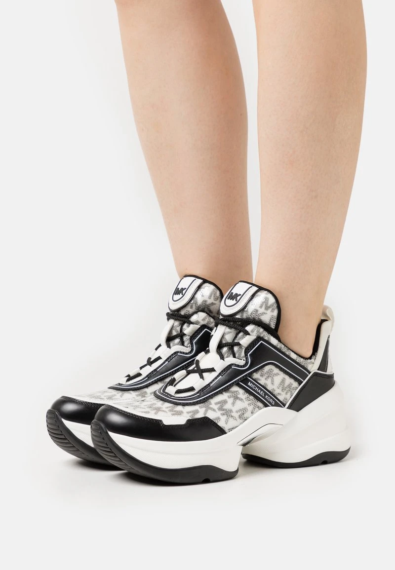 MICHAEL Michael Kors OLYMPIA TRAINER - Sneaker Low - Optic White/black 3 MICHAEL Michael Kors OLYMPIA TRAINER - Sneaker Low - Optic White/black