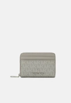 MICHAEL Michael Kors JET SET CHARM COIN CARD CASE - Geldbörse - Pearl Grey