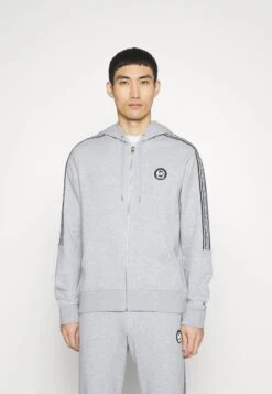 Michael Kors NEW EVERGREEN HOODIE - Sweatjacke - Heather Grey