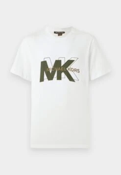 Michael Kors MIXED LOGO TEE - Print T-shirt - Black -Michael Kors Geschaft 3a02f1a2158d4fedad24e871822a6309 2