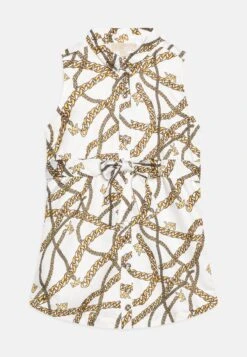 MICHAEL KORS KIDS SHIRT DRESS - Freizeitkleid - White/yellow