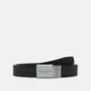Michael Kors PLAQUE BELT UNISEX - Gürtel - Black/brown