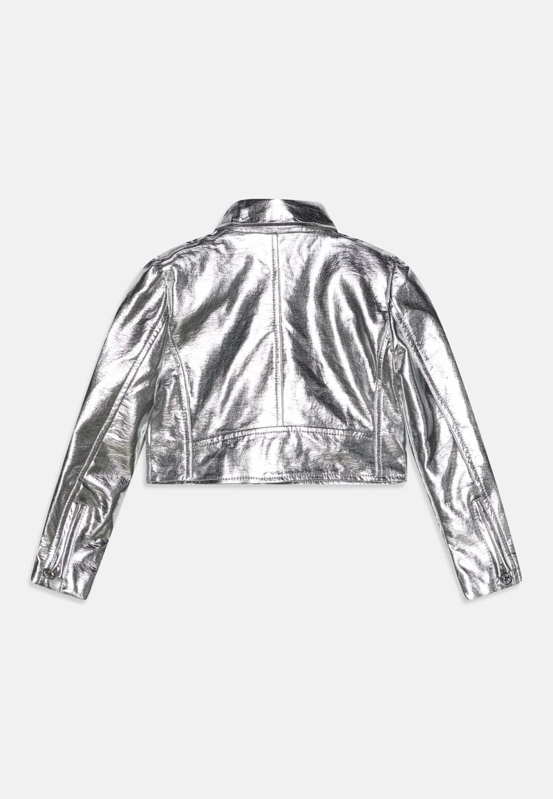 MICHAEL KORS KIDS Kunstlederjacke - Zilver 4 MICHAEL KORS KIDS Kunstlederjacke - Zilver – Bild 2