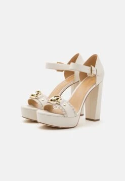 MICHAEL Michael Kors RORY PLATFORM - High Heel Sandalette - Cream -Michael Kors Geschaft 46a1f4b1b6ab4419be2331a6cd95586b