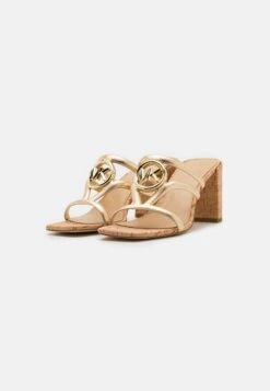MICHAEL Michael Kors HAMPTON MID - Pantolette Hoch - Gold-coloured 10 MICHAEL Michael Kors HAMPTON MID - Pantolette Hoch - Gold-coloured -Michael Kors Geschaft 46cc4199fb3041aa978a37eff82efe1c