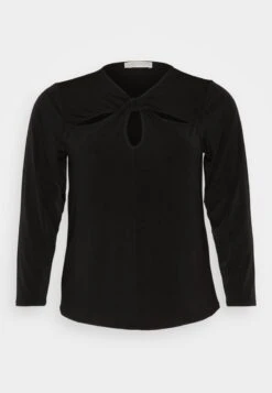 MICHAEL Michael Kors SOLIDTWIST KEYHOLE - Langarmshirt - Black -Michael Kors Geschaft 4f6f92d381be478f8020c24bf950223c