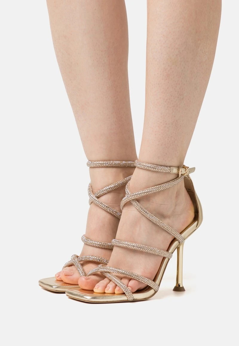 MICHAEL Michael Kors IMANI STRAPPY - High Heel Sandalette - Gold-coloured 3 MICHAEL Michael Kors IMANI STRAPPY - High Heel Sandalette - Gold-coloured
