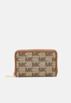 MICHAEL Michael Kors JET SET CARD CASE - Geldbörse - Beige/ebony