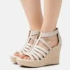 MICHAEL Michael Kors BRADLEY WEDGE - High Heel Sandalette - Vanilla