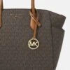 MICHAEL Michael Kors MARILYN SATCHEL - Handtasche - Brown/acorn