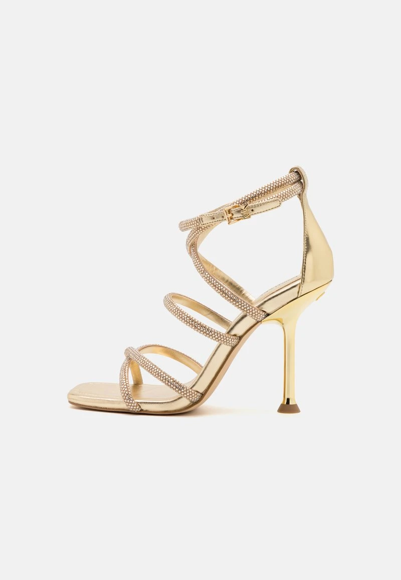 MICHAEL Michael Kors IMANI STRAPPY - High Heel Sandalette - Gold-coloured 4 MICHAEL Michael Kors IMANI STRAPPY - High Heel Sandalette - Gold-coloured – Bild 2