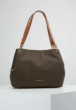 MICHAEL Michael Kors RAVEN SHOULDER BAG - Handtasche - Brown -Michael Kors Geschaft 6062a47c7e864c499a799aec4f6a4a74