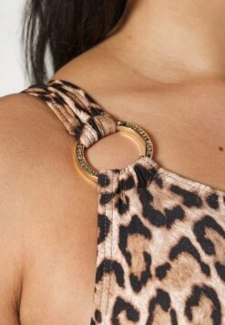 MICHAEL Michael Kors WILDCAT LOGO RING ONESHOULD ONEPIECE - Badeanzug - Husk -Michael Kors Geschaft 60ec3c40ac59412f845a02dbee53c2cc