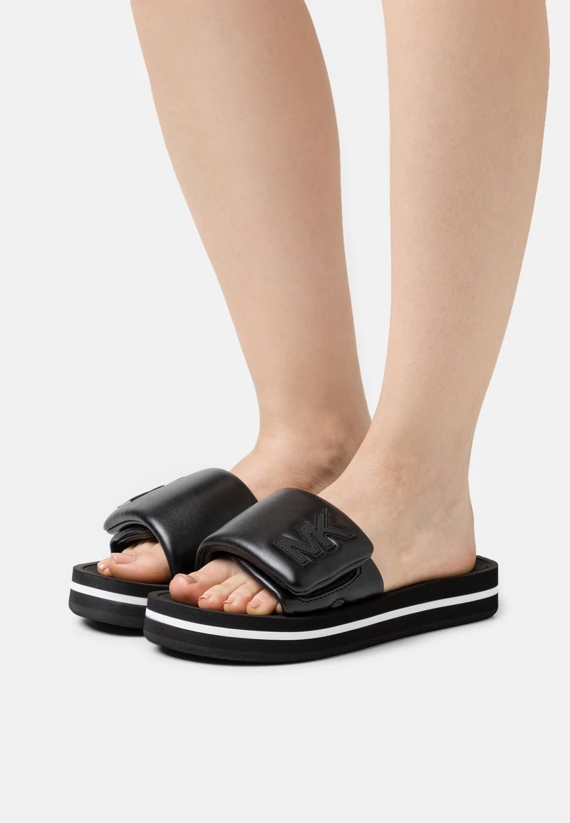 MICHAEL Michael Kors PLATFORM SLIDE - Pantolette Flach - Black 3 MICHAEL Michael Kors PLATFORM SLIDE - Pantolette Flach - Black