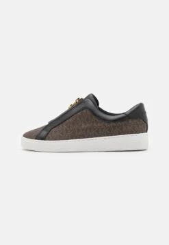 MICHAEL Michael Kors KEATON ZIP SLIP ON - Trainers - Brown