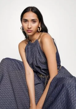 MICHAEL Michael Kors CHAIN BELT HALTER - Cocktailkleid/festliches Kleid - Indigo Rinse -Michael Kors Geschaft 6be936883201485ebd3b07b3259b81ee