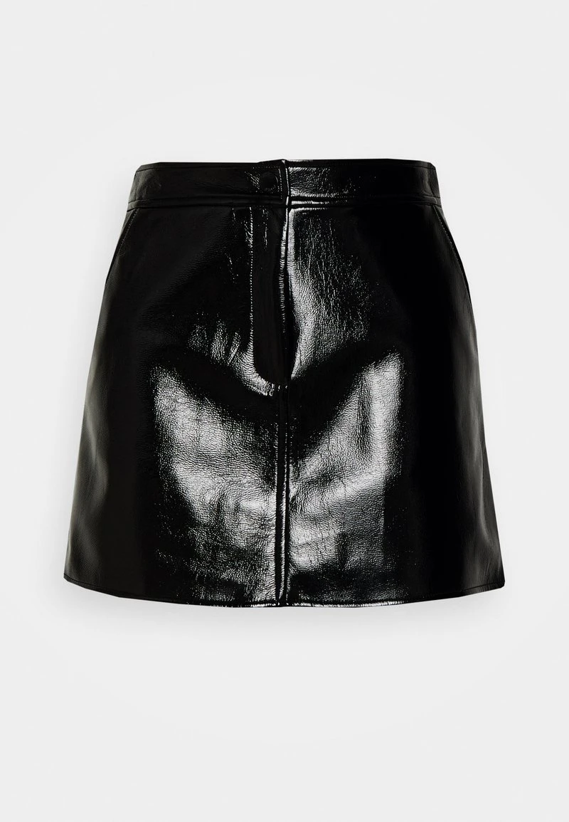 MICHAEL Michael Kors PATENT SKIRT - Minirock - Black 7 MICHAEL Michael Kors PATENT SKIRT - Minirock - Black – Bild 5