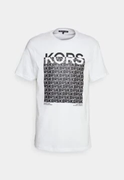 Michael Kors BLOCK CUBE TEE - T-Shirt Print - White 12 Michael Kors BLOCK CUBE TEE - T-Shirt Print - White -Michael Kors Geschaft 71acbef813b247b6a6ca7cab6e12d1cc