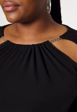 MICHAEL Michael Kors CHAIN CUT OUT TOP - Bluse - Black -Michael Kors Geschaft 7a218bef5aaf4af99bb4bc3587d7aa80