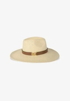 MICHAEL Michael Kors STRAW FEDORA WITH OPEN WEAVE - Hut - Light Pastel Brown -Michael Kors Geschaft 7ce8ab307de8410bb51de6f52ce78cf4