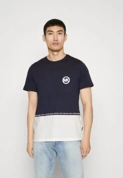 Michael Kors BLOCK LOGO TEE - T-Shirt Print - Midnight