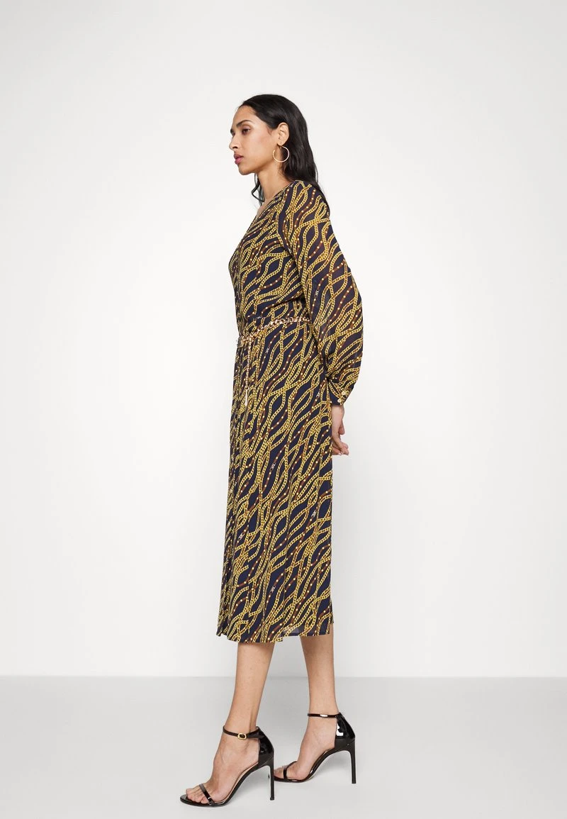 MICHAEL Michael Kors CHAIN MIDI - Freizeitkleid - Midnight Blue 7 MICHAEL Michael Kors CHAIN MIDI - Freizeitkleid - Midnight Blue – Bild 5