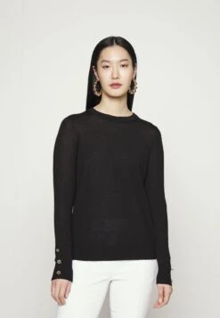 MICHAEL Michael Kors BUTTON - Strickpullover - Black