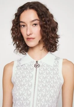 MICHAEL Michael Kors ZIP - Strickkleid - White/silver -Michael Kors Geschaft 8f22f9ebdf644f10b00d2807f0e61acf