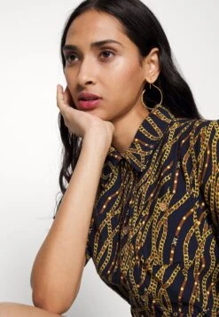 MICHAEL Michael Kors CHAIN BELTED - Freizeitkleid - Midnightblue -Michael Kors Geschaft 91d41c1024a24255ab98ee8028e3d632