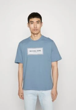 Michael Kors FLAGSHIP LOGO TEE - T-Shirt Print - Chambray