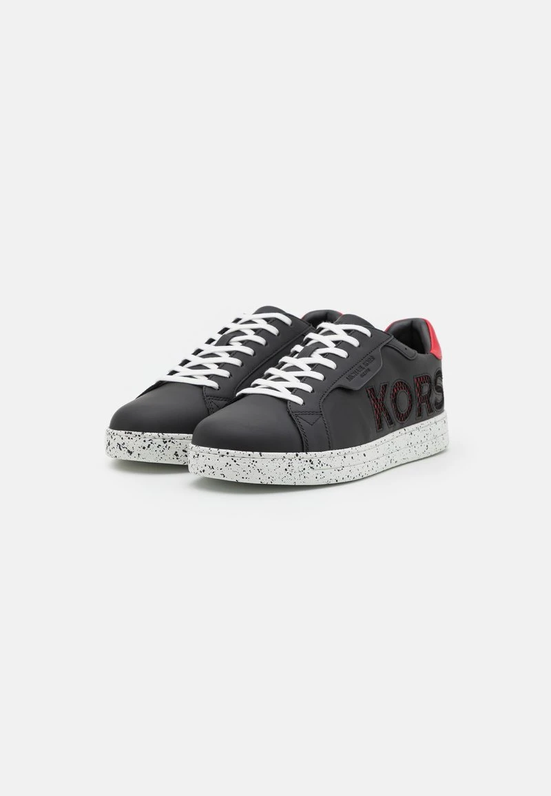 Michael Kors KEATING LACE UP - Sneaker Low - Black/crimson 4 Michael Kors KEATING LACE UP - Sneaker Low - Black/crimson – Bild 2