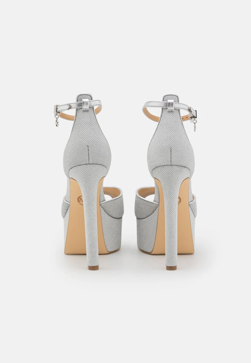 MICHAEL Michael Kors MARTINA - High Heel Sandalette - Silver 5 MICHAEL Michael Kors MARTINA - High Heel Sandalette - Silver – Bild 3