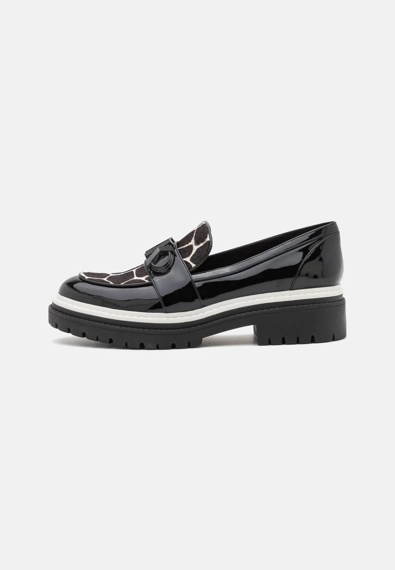 MICHAEL Michael Kors PARKER LUG LOAFER - Slipper - Black/optic White 3 MICHAEL Michael Kors PARKER LUG LOAFER - Slipper - Black/optic White