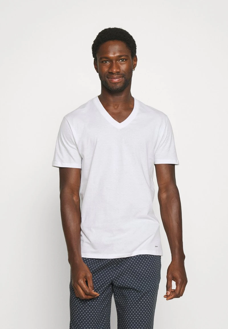 Michael Kors V NECK 3 PACK - Unterhemd/-shirt - White 3 Michael Kors V NECK 3 PACK - Unterhemd/-shirt - White