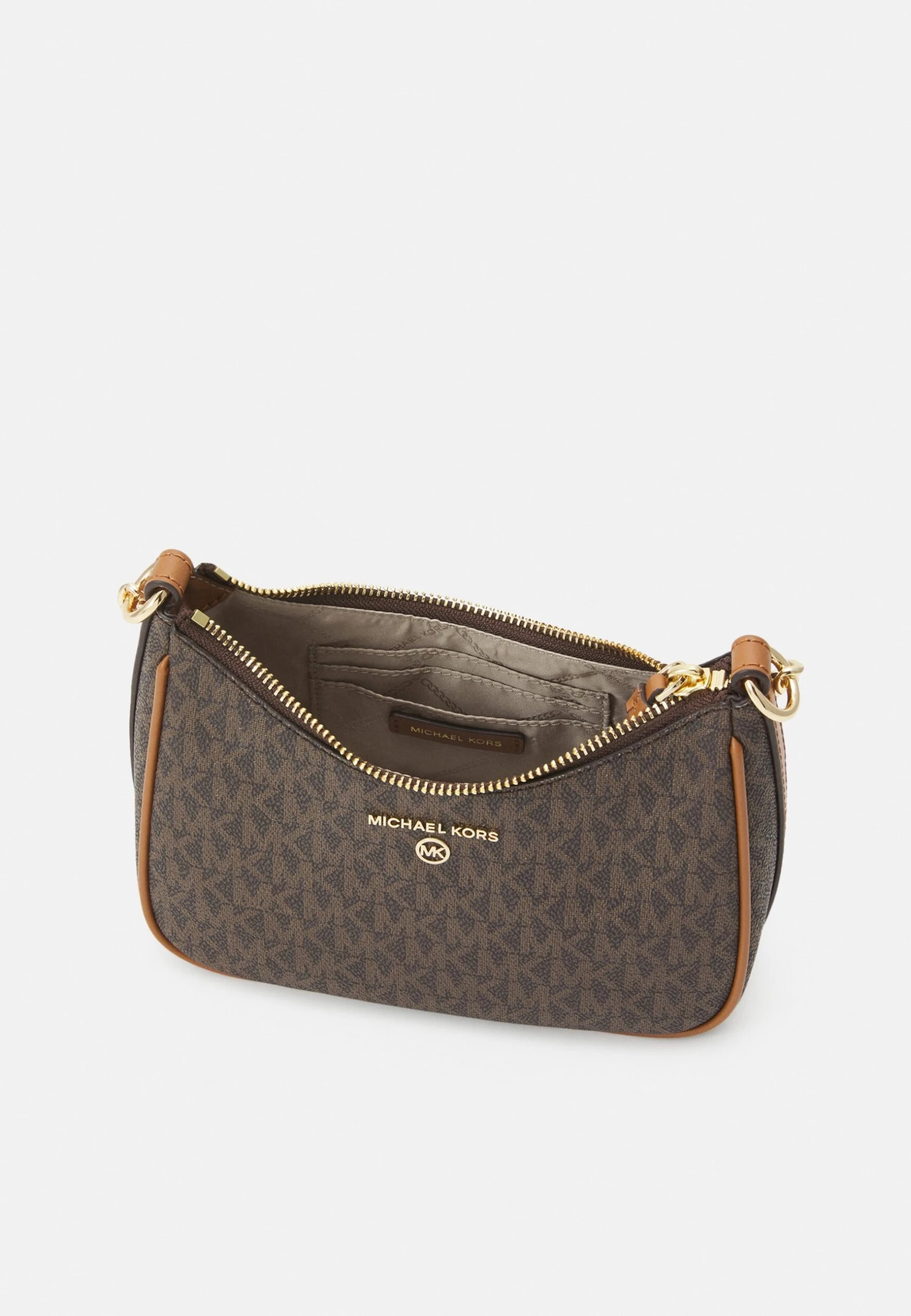 MICHAEL Michael Kors JET SET CHARM CHAIN POUCHETTE - Handbag - Brown/acorn 5 MICHAEL Michael Kors JET SET CHARM CHAIN POUCHETTE - Handbag - Brown/acorn – Bild 3