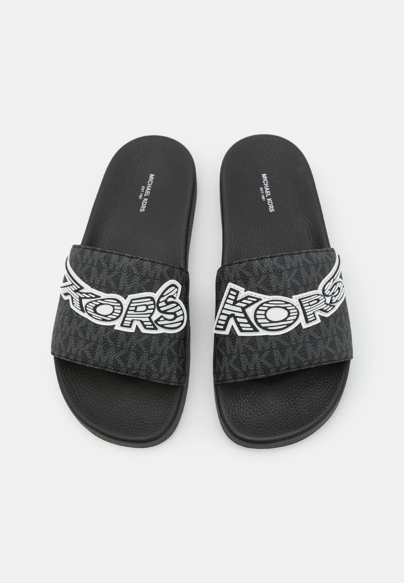 Michael Kors JAKE SLIDE - Pantolette Flach - Black 6 Michael Kors JAKE SLIDE - Pantolette Flach - Black – Bild 4